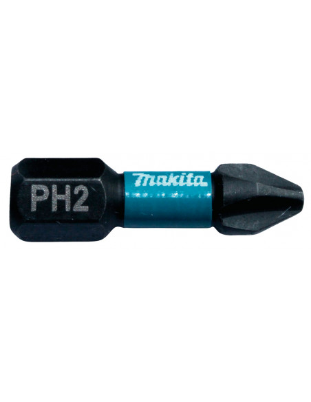 EMBOUT IMPACT BLACK PH2 25MM 2PCS MAKITA B-63616