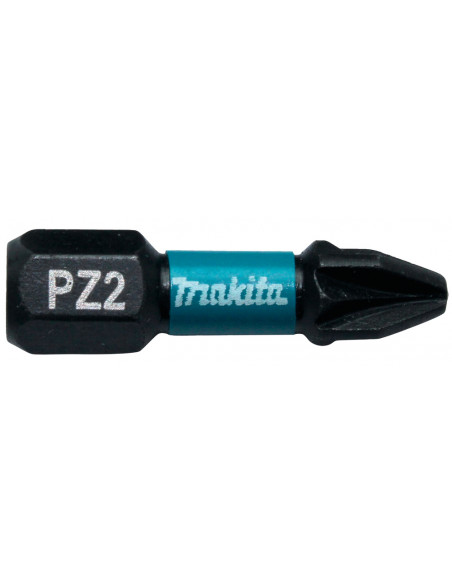 2 Embouts Impact Black 25 mm POZIDRIV (PZ) Hexa 1/4'' MAKITA B-63644