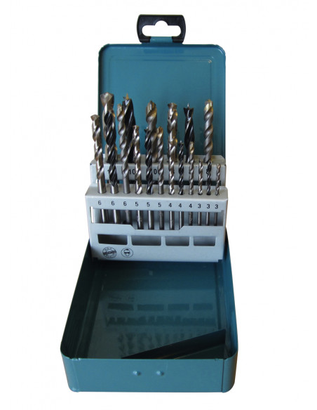 COFFRET FORETS METAL 18PCS MAKITA D-46202