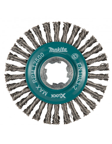 Brosse circulaire en fil d’acier Fil torsadé (inclusions)115 mm X-LOCK MAKITA D-73411