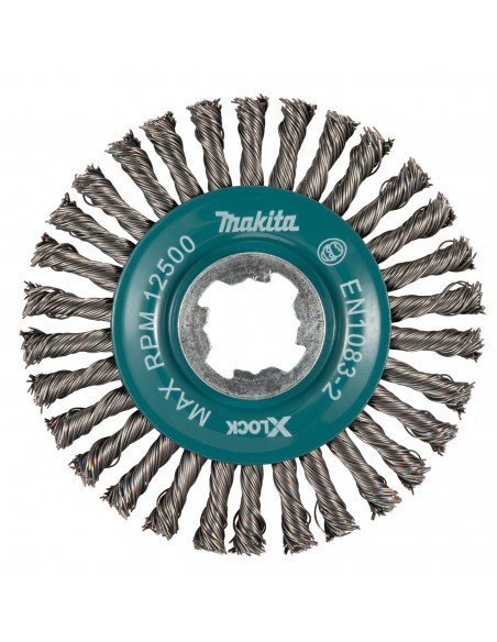 Brosse circulaire en fil d’acier Fil torsadé (inclusions)115 mm X-LOCK MAKITA D-73411
