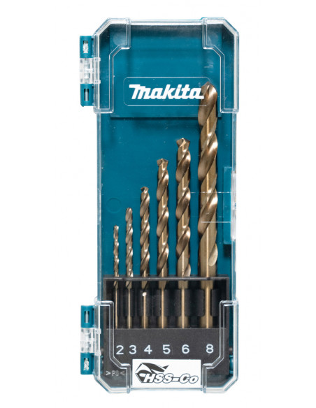 COFFRET 6 FORETS METAL HSS-CO MAKITA D-75758