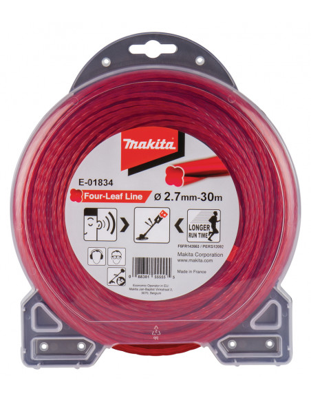 FIL NYLON TREFLE TORSADE 2.7-30M MAKITA E-01834