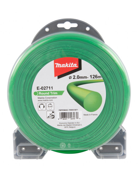 FIL ROND ROUND TRIM 2MM x 126M MAKITA E-02711
