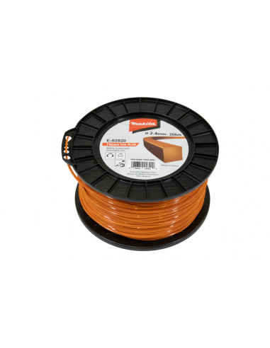FIL CARRE SQUARE TRIM+ 2,4mm 206m MAKITA E-02820