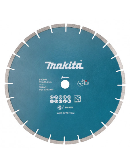 DISQ DIAM 355MM SPECIAL BATTERIE MAKITA E-12996