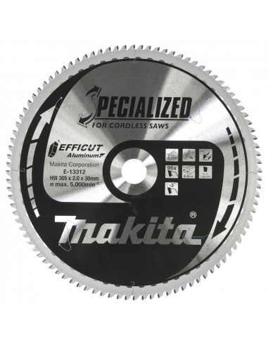 LAME CARB ALU EFFICUT 305X30MM 96D MAKITA E-13312