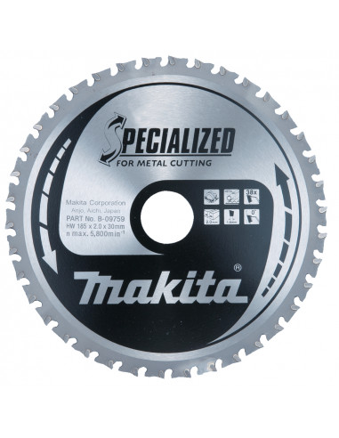 LAME CARB TOLES MINCES EFFICUT 185X30MM 38D MAKITA E-14299