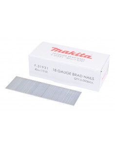 5000 Clous tête homme mini brads 18 Ga galvanisés cloueurs pneumatiques (DBN500, SKN12, NT45A, IM50) MAKITA F-31931