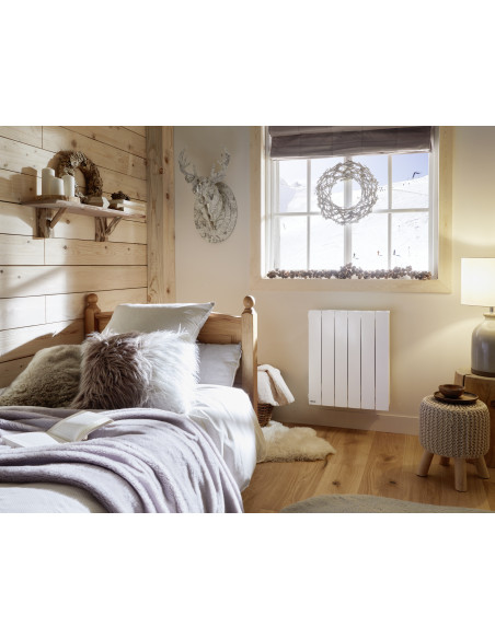 Axino radiiateur horizontal 1500W blanc satiné MULLER INTUITIV M142115