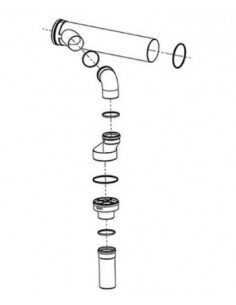 Collecteur de fumées DN150 pour une chaudière CHAFFOTEAUX 3590461