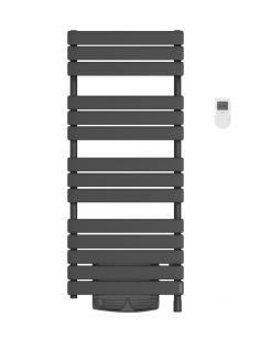 Radiateur sèche-serviettes Adelis avec ventilo 1500W anthracite ATLANTIC 861544