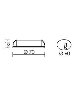 KIT MEUBLE LED Encastrés blancs avec LED G4 1,8W 3000K 150lm driver inclus ARIC 50775 2