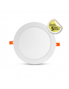 SLIMY II DOWNLIGHT DIAM 225MM 18W 4000K ALU BLC 5ANS MIIDEX VISION-EL 100030