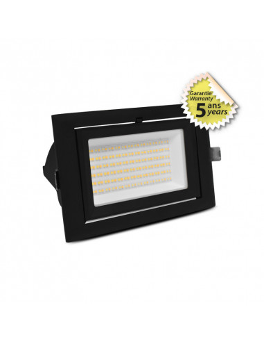 STELLA SPOT ENCAST ORIENT NOIR 240X145MM 32/38W CCT + PUISS AJUST 5ANSMIIDEX VISION-EL100346