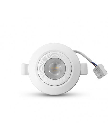 CARAT II SPOT DIAM 90MM BLC 5W 4000K DIM + CONNECT PACK DE 3MIIDEX VISION-EL100353