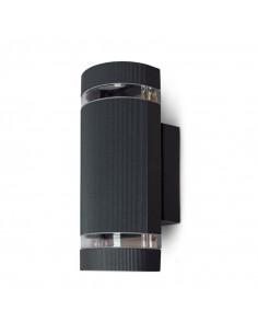 Applique Murale GU10 x 2 Gris Anthracite Carignan RD IP54 MIIDEX VISION-EL 700301