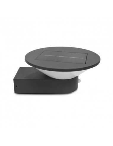 COUPOLE SOLAIRE APPLIQUE 2,5W 3000K GS ANT IP54 + DETECT IR MIIDEX VISION-EL 70468