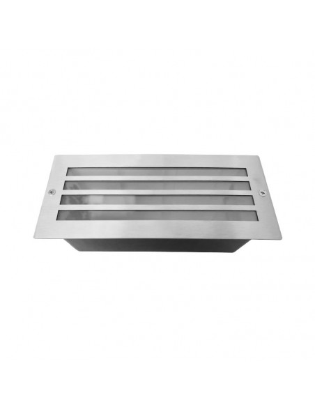 Spot Encastrable E27 Rectangle Grille Inox 304 PITON IP44 MIIDEX 70745