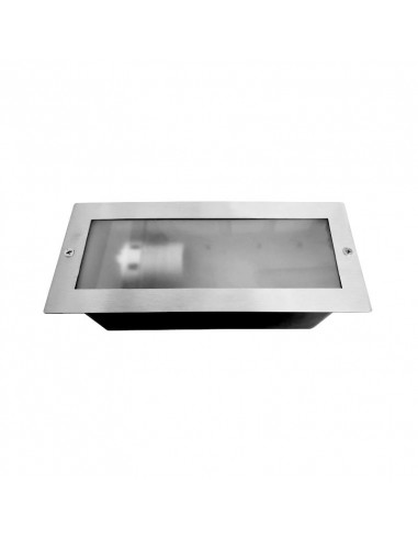 PITON E27 SPOT ENCASTRABLE IP44 RECTANGLE INOX 304 MIIDEX VISION-EL 70746