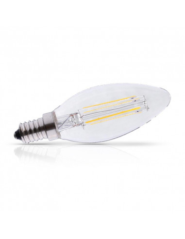 Ampoule Led Filament Flamme E14 4 Watt 2700K Claire Dimmable MIIDEX VISION-EL 71302