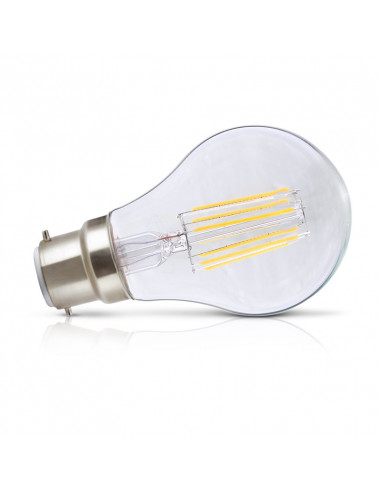 LED FIL COB BULB B22 8W 2700K CLR BLISTER MIIDEX VISION-EL 7140