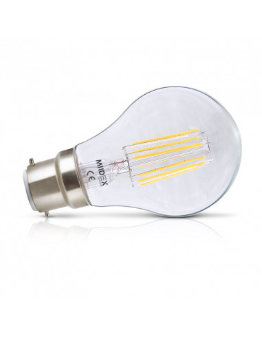 AMPOULE LED FIL COB BULB B22 8 W 4000 MIIDEX VISION-EL 71401