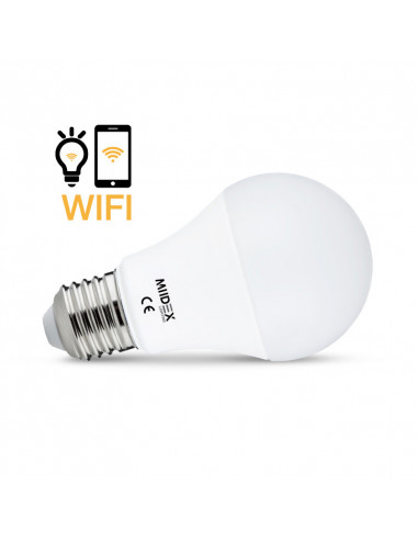 LED 9W BULB E27 WIFI 4000K DIM BOITE MIIDEX VISION-EL 738892