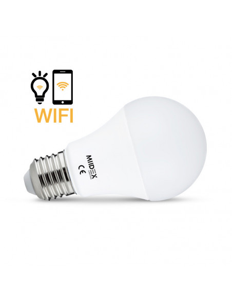 LED 9W BULB E27 WIFI 4000K DIM BOITE MIIDEX VISION-EL 738892