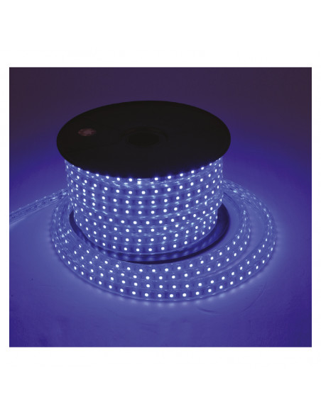 BOBINE LED 5050 3M 8W/M IP65 BLEUE + ALIM MIIDEX VISION-EL 7498311