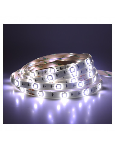 BANDEAU BLC 6000K 5M 30LED ET 7,2W/M IP65 12V PU MIIDEX VISION-EL 75043