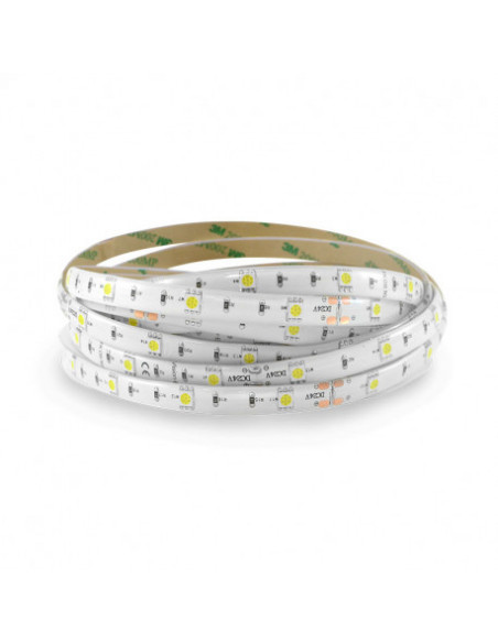 BANDEAU BLC 6000K 5M 30LED ET 7,2W/M IP65 12V PU MIIDEX VISION-EL 75043