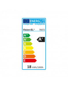 TUBE LED T8 1200MM 18W 4000K 180-265V LN 5ANS MIIDEX VISION-EL 76072 2
