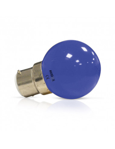 LED 1W BULB B22 BLEUE BOITE MIIDEX VISION-EL 7643