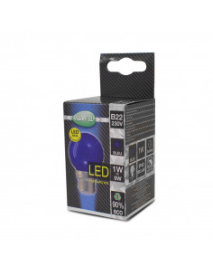LED 1W BULB B22 BLEUE BOITE MIIDEX VISION-EL 7643 2