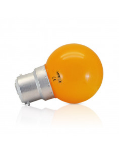 LED 1W BULB B22 ORANGE BOITE MIIDEX VISION-EL 7647