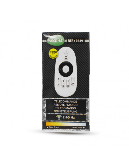 TELECOMMANDE 20M RF GAMME 4 ZONES BLC CCT MIIDEX VISION-EL 76491
