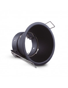 SUPPORT SPOT DIAM 83MM NOIR FIXE BASSE LUMINANCE MIIDEX VISION-EL 77250 2