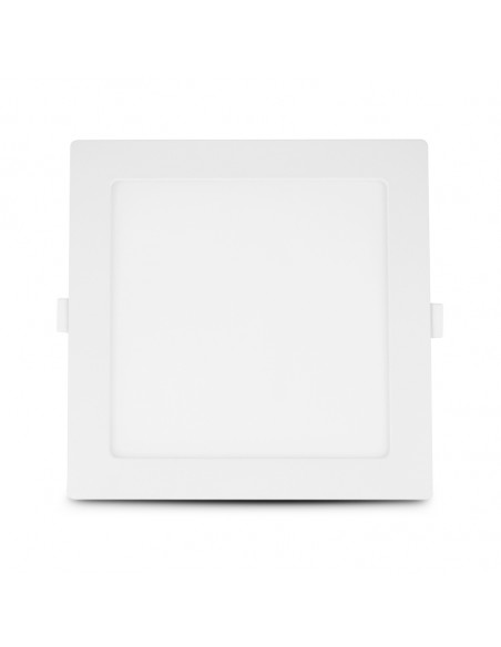 Plafonnier LED Blanc 200mmx200mm 15 Watts 3000K Slimy Carré MIIDEX VISION-EL 77640
