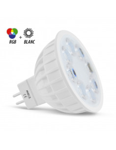 Ampoule Led 4 Watts GU 5.3 RGB+Blanc 25° MIIDEX VISION-EL 78391