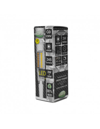 Ampoule LED G9 3,5W 4000K Dimmable 230V MIIDEX 79223
