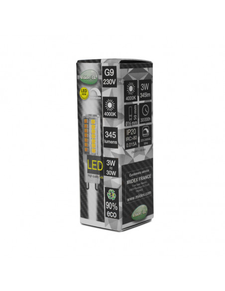 Ampoule LED G9 3,5W 4000K Dimmable 230V MIIDEX 79223