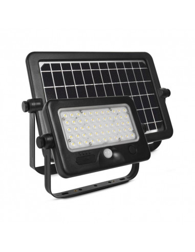 SUNNY LUMOS PROJECTEUR SOLAIRE 10W 4000K IP44 + CHAR USB + DETECT IR MIIDEX VISION-EL 80802