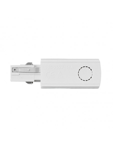Connecteur Triphase Alimentation et Fin Gauche Blanc RAIL 3A 230V MIIDEX 8222