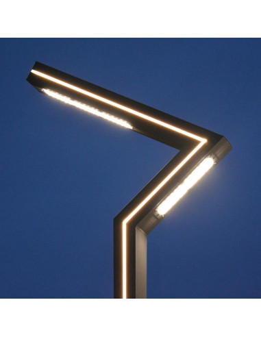 ZIGZAG LAMPADAIRE ECLAIRAGE PIETON 50W 4000K IP65 4 MÈTRES GS MIIDEX VISION-EL 9101