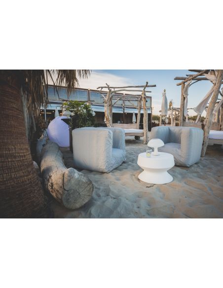 COUSSIN GONFLABLE NOMADE BIGGY GRIS LINK 108011G