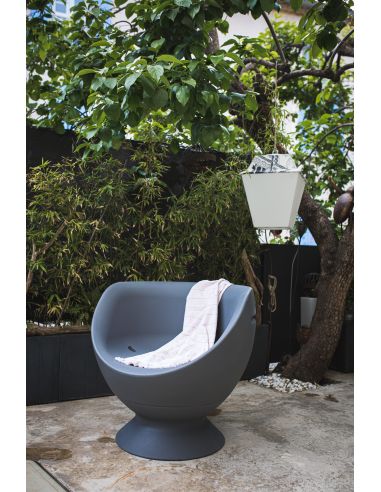 FAUTEUIL BOONS GRIS FONCE LINK 107123GRF