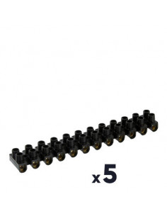 5 BARRETTE NOIR 4MM 12 BO DHOME