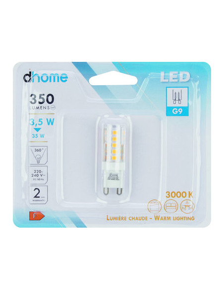 AMP LED G9 3000K 350LM DHOME G9TC-022 3000K