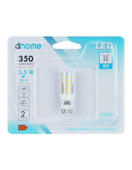 AMP LED G9 4000K 350LM DHOME G9TC-022 4000K